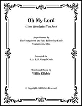 Oh My Lord (How Wonderful You Are) SATB choral sheet music cover